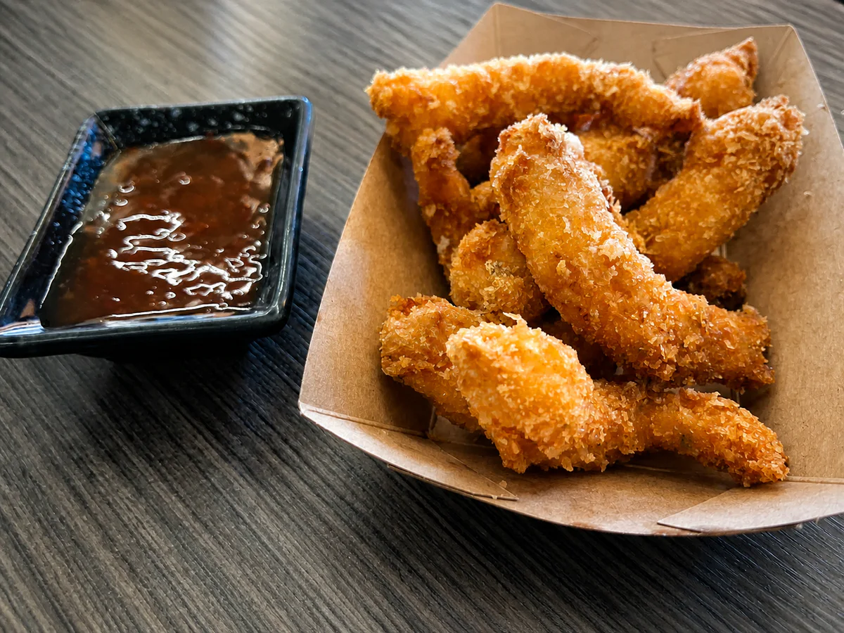 Pollo fritto con salsa da intingere